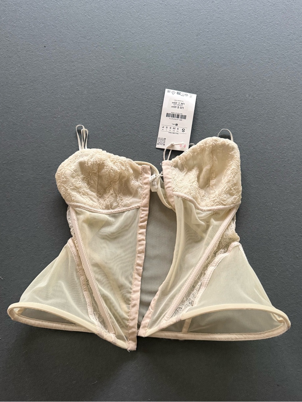 Zara Lace Bustier in Ivory - Women's Intimates